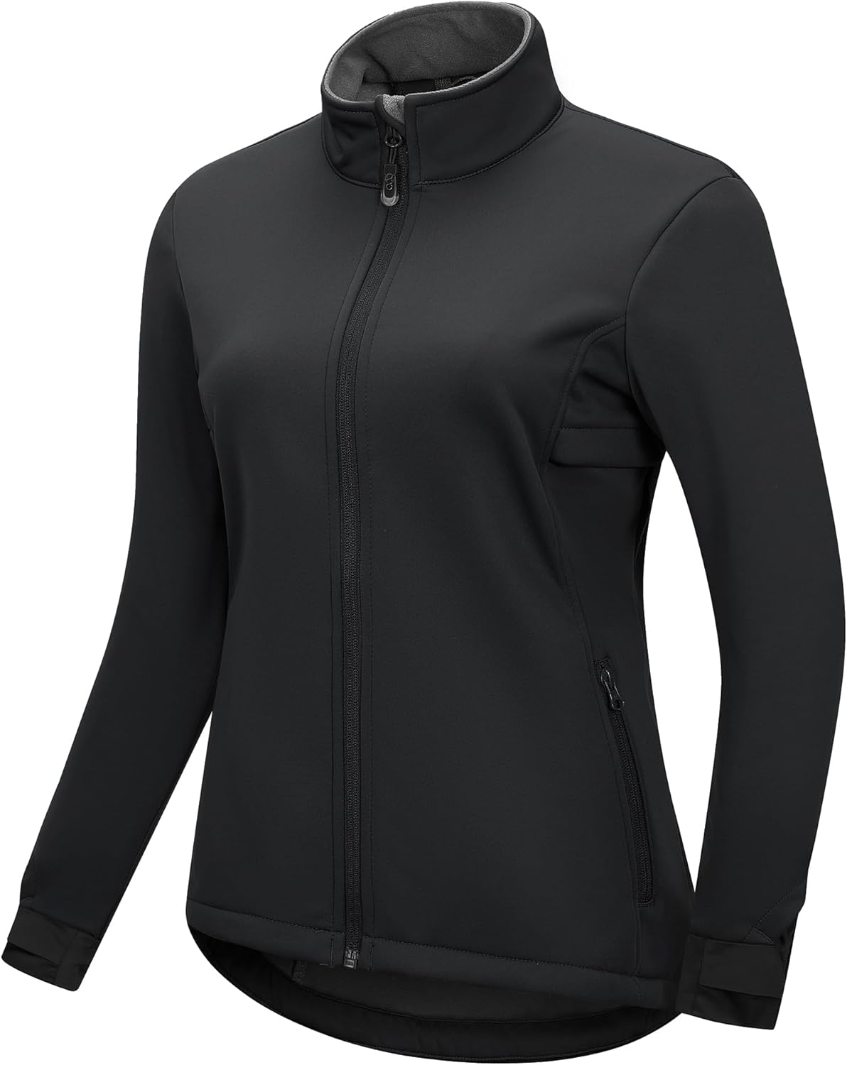Women's Waterproof Fleece Running Jacket Zip Up Athletic Winter Cold Weather Workout Cycling Track Jackets