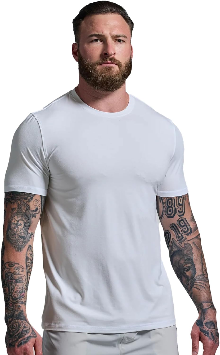 Men's BP Premium Basic Crew Tee-Buttery-Soft Performance Short Sleeve Athletic Fit T-Shirt for Everyday