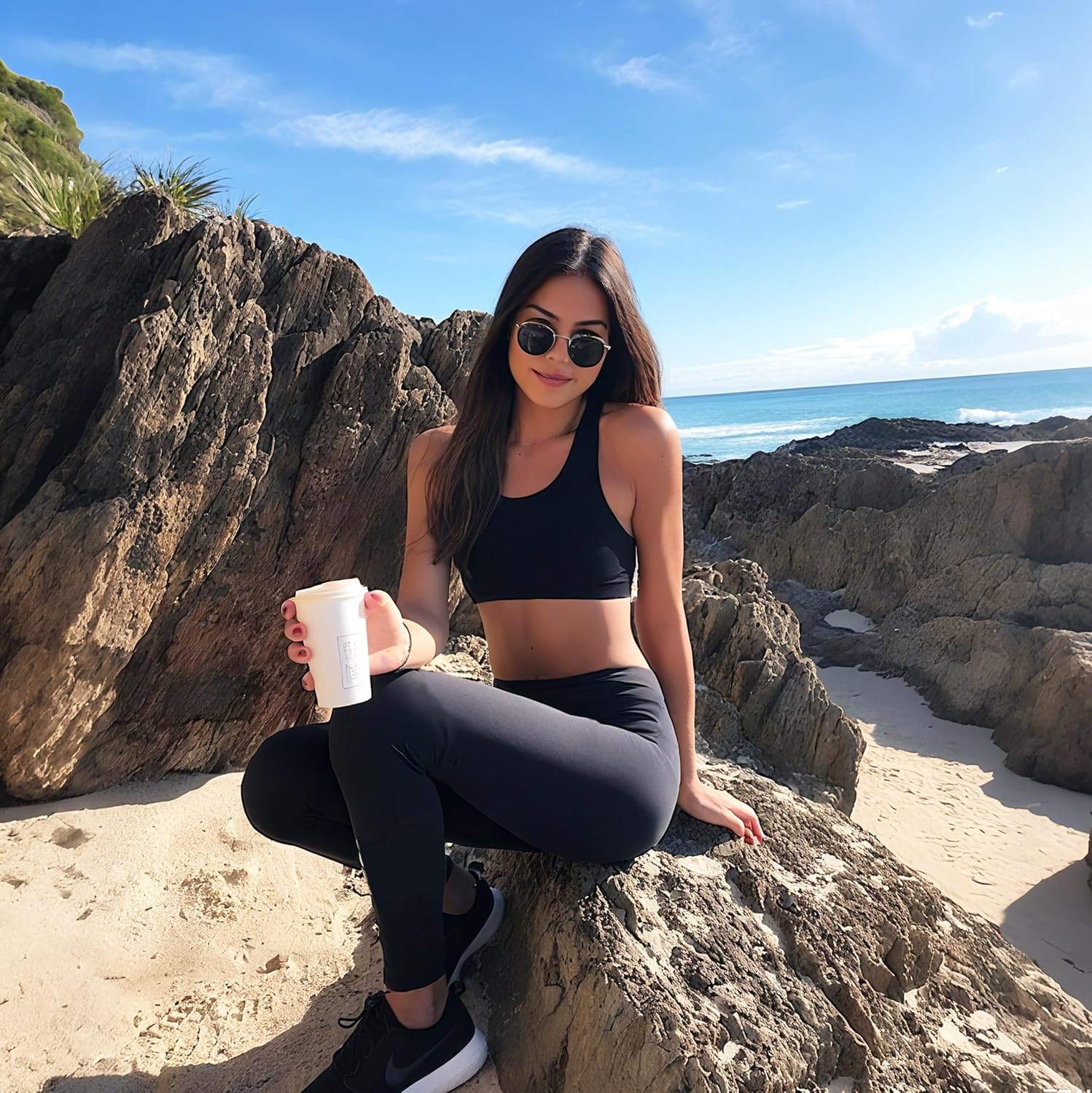 High Waisted Leggings for Women Tummy Control Soft Workout Yoga Pants Full Length & Capri