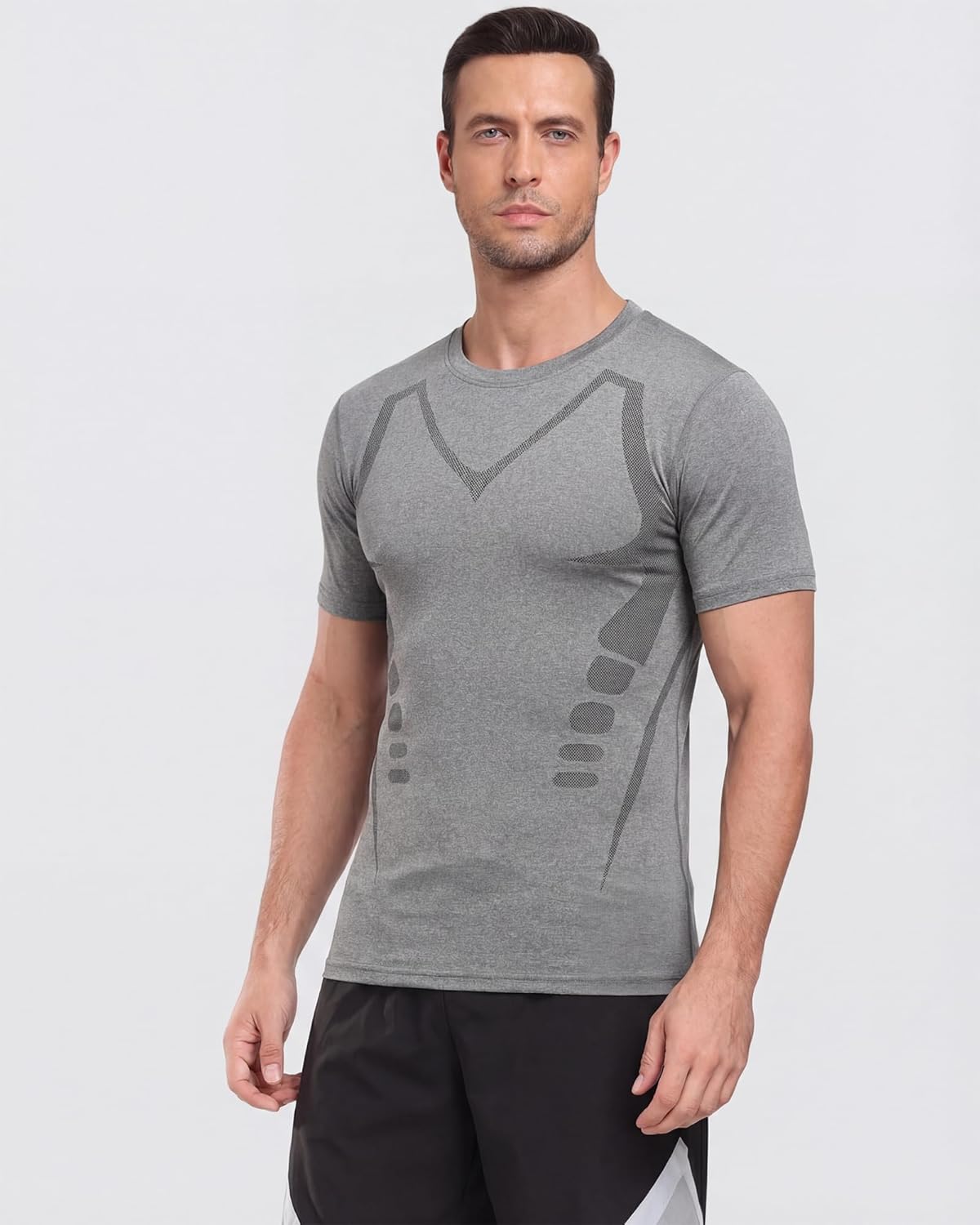 Workout Shirts for Men Quick Dry Athletic Gym Active T Shirt for Running Breathable Outdoor Training Shirts Workout Shirts for Men Quick Dry Athletic Gym Active T Shirt for Running Breathable Outdoor Training Shirts