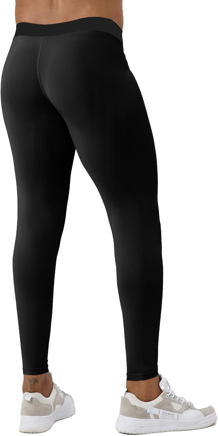 Men's Compression Pants Running Leggings Workout Gym Football Tights Athletic Cool Dry Sports Yoga Base Layer Pants Men's Compression Pants Running Leggings Workout Gym Football Tights Athletic Cool Dry Sports Yoga Base Layer Pants