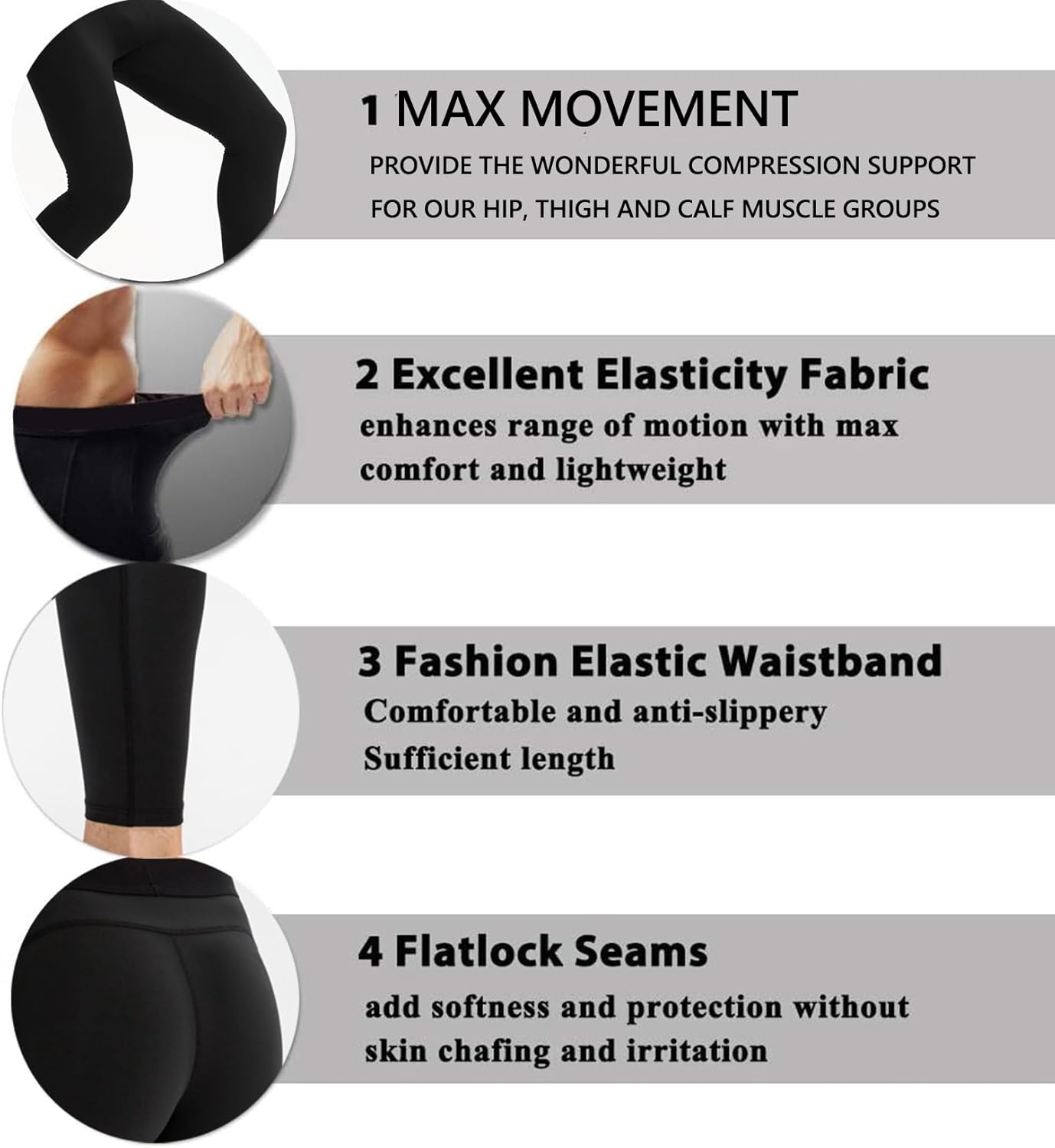 Men 's Compression Pants Cool Dry Workout Leggings Athletic Sports Base Layer Bottoms Running Tights Men 's Compression Pants Cool Dry Workout Leggings Athletic Sports Base Layer Bottoms Running Tights