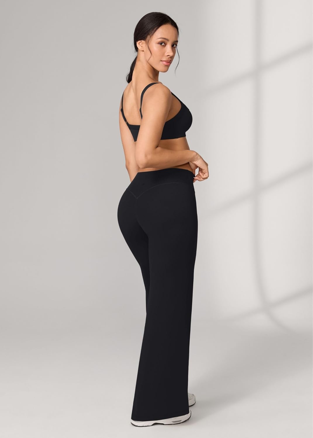 No Front Seam High Waisted Straight Leg Leggings for Women Wide Leg Yoga Pants Buttery Soft No Front Seam High Waisted Straight Leg Leggings for Women Wide Leg Yoga Pants Buttery Soft