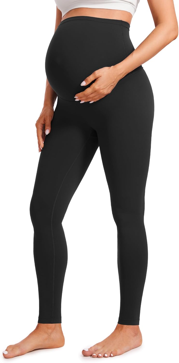 Extra Long Maternity Leggings Yoga Lounge Pants for Tall Women Pregnancy Soft Over The Belly