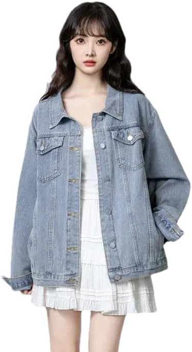 Women's Loose Solid Color Oversize Jacket Mid-Length Casual Top Women's Loose Solid Color Oversize Jacket Mid-Length Casual Top