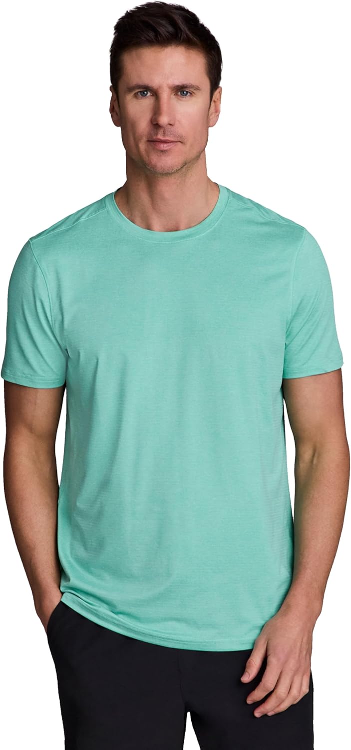 Men's Workout T-Shirt Breathable Lightweight Stretch Jersey Moisture Wicking Quick Dry Running Training Top