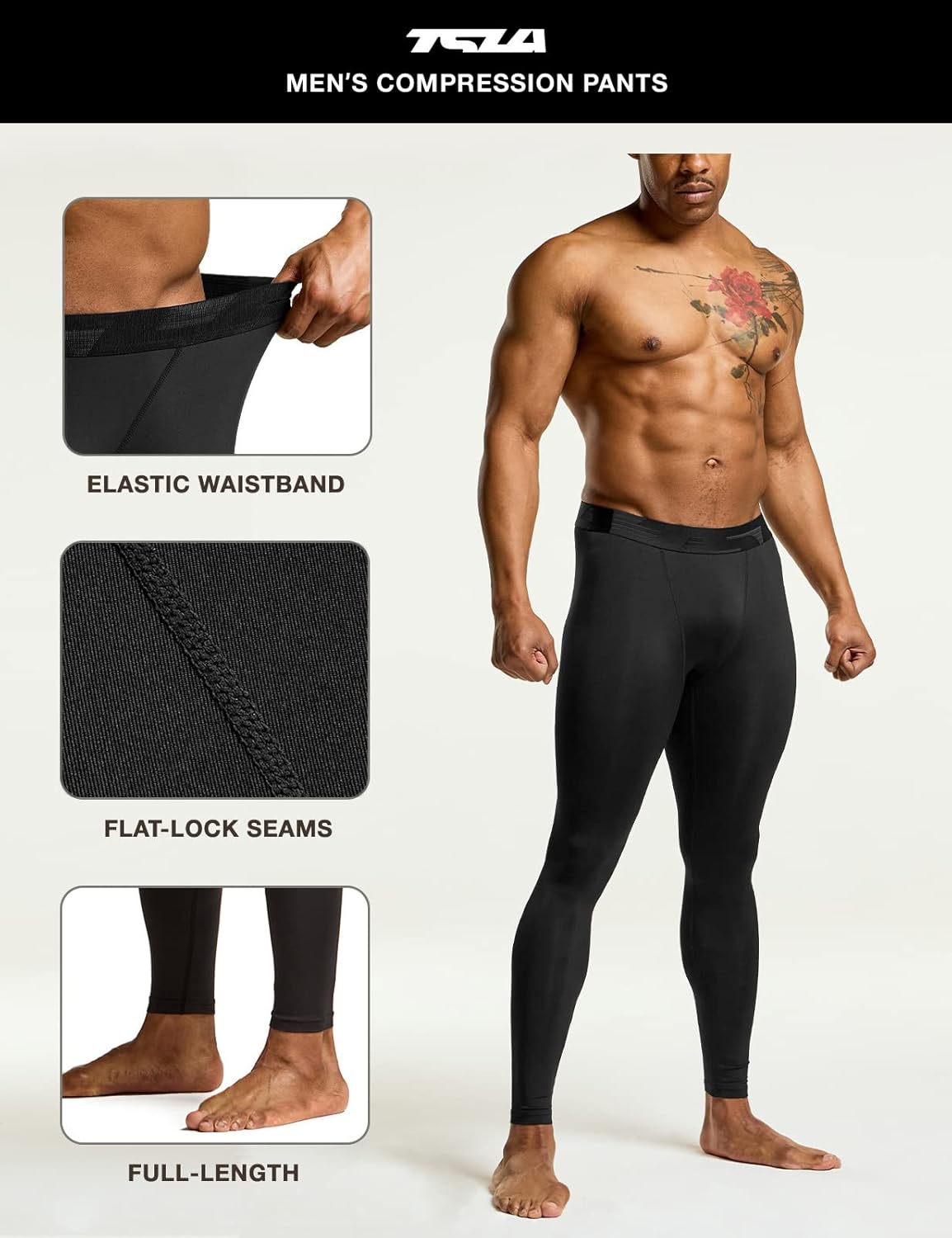Men's Compression Pants-Cool Dry Athletic Sports Workout Running Tights Leggings Baselayer Men's Compression Pants-Cool Dry Athletic Sports Workout Running Tights Leggings Baselayer