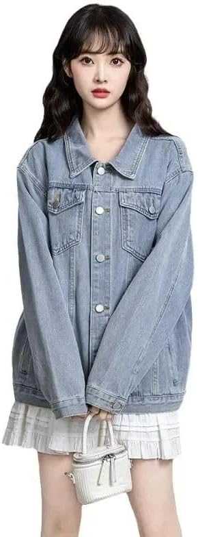 Women's Loose Solid Color Oversize Jacket Mid-Length Casual Top