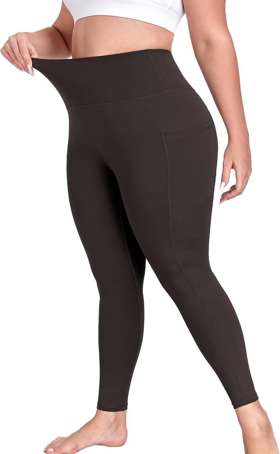 Yoga Pants with Soft Stretch Leggings High Waisted Tummy Control Thick Workout