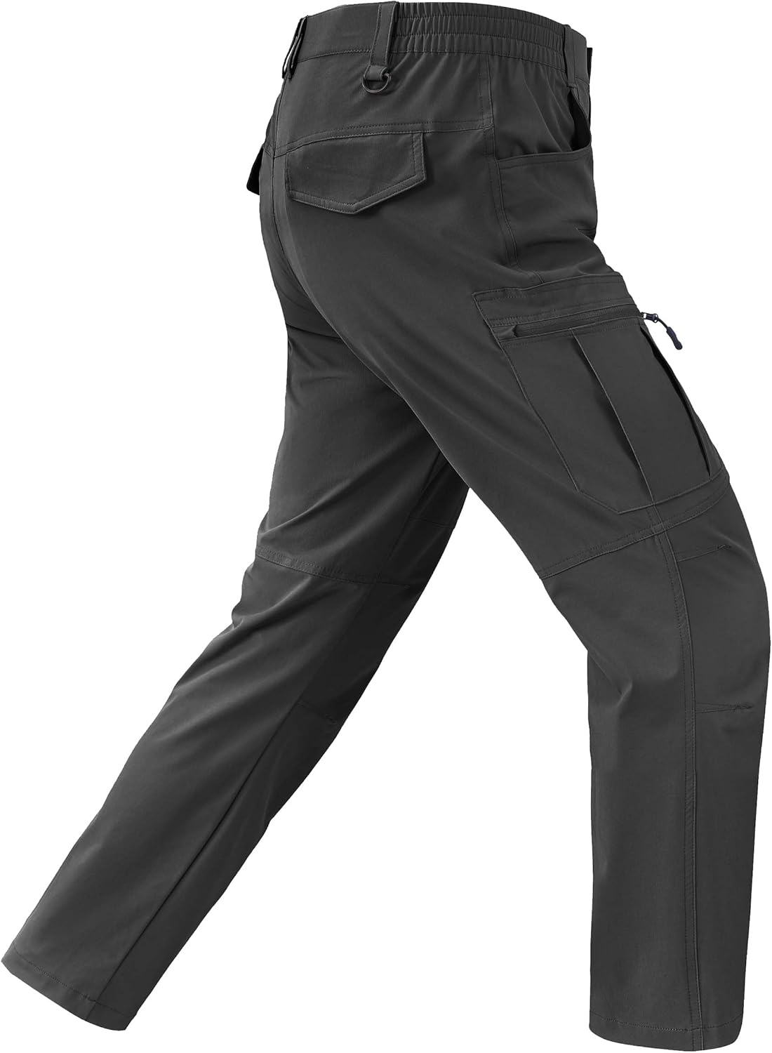 Mens Hiking Pants Waterproof Cargo Work Pants Lightweight Nylon Quick Dry Outdoor Travel Pants 6 Pockets