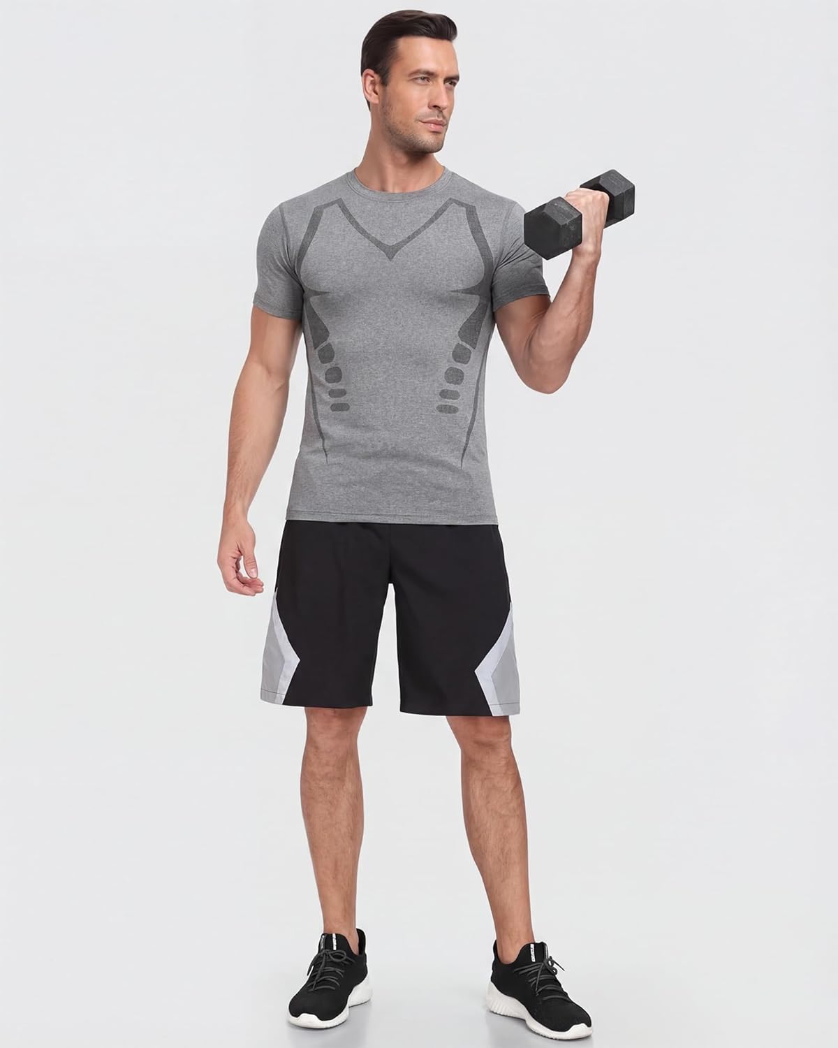 Workout Shirts for Men Quick Dry Athletic Gym Active T Shirt for Running Breathable Outdoor Training Shirts Workout Shirts for Men Quick Dry Athletic Gym Active T Shirt for Running Breathable Outdoor Training Shirts