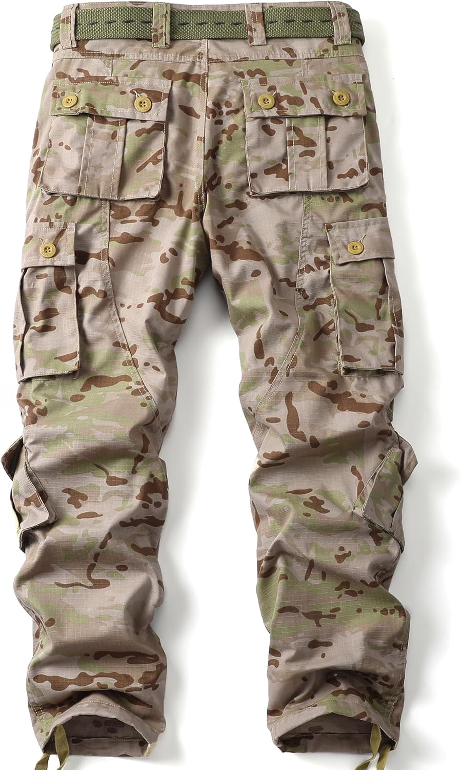 Men's Camo Cargo Work Pants Ripstop Lightweight Wild Army Military BDU Outdoor Trousers with 8 Pocktets No Belt Men's Camo Cargo Work Pants Ripstop Lightweight Wild Army Military BDU Outdoor Trousers with 8 Pocktets No Belt