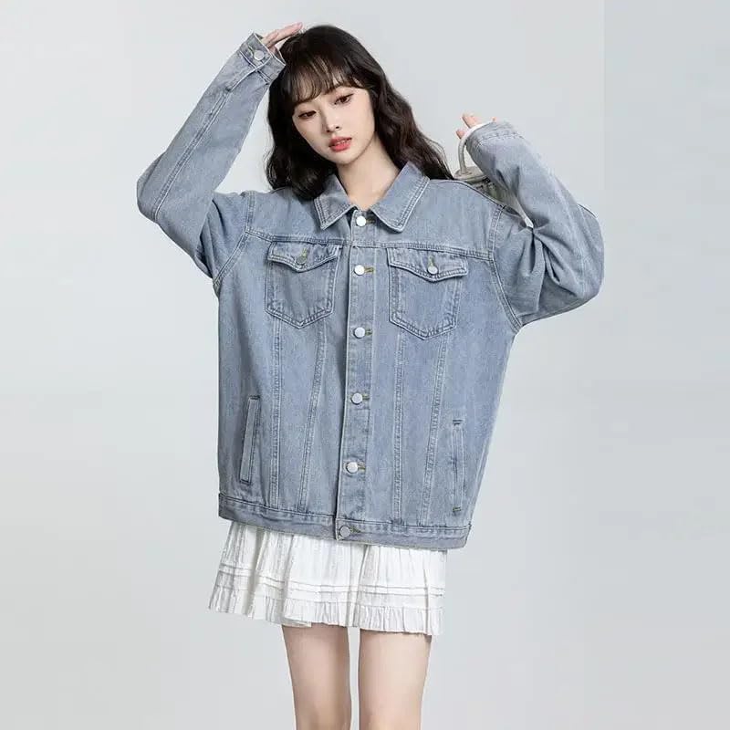 Women's Loose Solid Color Oversize Jacket Mid-Length Casual Top